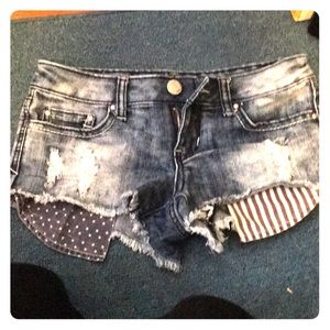 Jean mini shorts